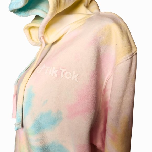 TIK-TOK Independent Trading Co. Pastel Tie-Dyed Midweight Hooded Sweatshirt XL - Picture 3 of 9